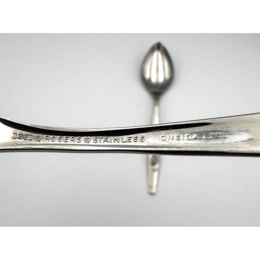 Lot of 2 Vintage Oneida Our Rose Stainless 8.25